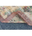 6x10 floral area rug, faded yellow rug, Vintage rug , 6'5 X 9'7 retro rug, Oriental rug