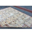 6x10 floral area rug, faded yellow rug, Vintage rug , 6'5 X 9'7 retro rug, Oriental rug