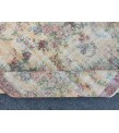 6x10 floral area rug, faded yellow rug, Vintage rug , 6'5 X 9'7 retro rug, Oriental rug