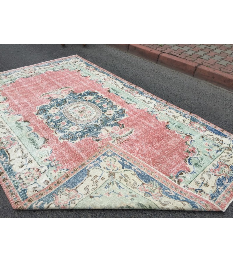 6x10 home decor rug, boho rug, Turkish rug, rug for living room, 6'3 X 10'1 area rug