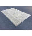 6x10 Rustic Woven Rug ,faded farmhouse rug, 70s rug , 6'1 X 9'6 Turkish Living room Rug