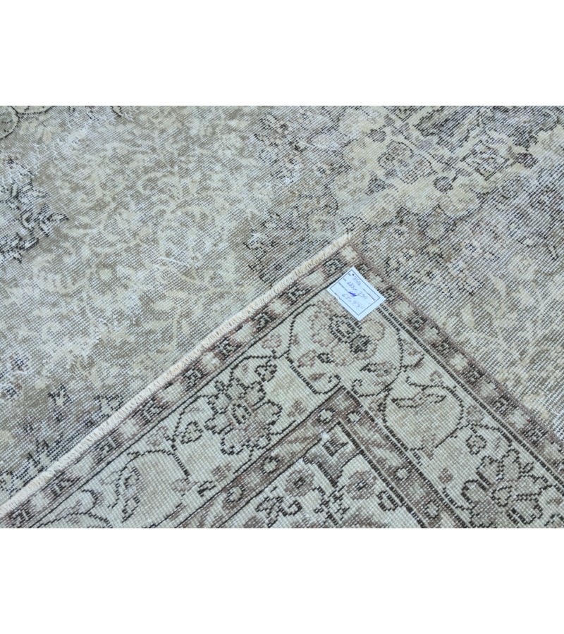 6x10 Rustic Woven Rug ,faded farmhouse rug, 70s rug , 6'1 X 9'6 Turkish Living room Rug