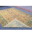 8x11 oversize Oushak rug , red yellow green rug, 7'11 X 11'2 Handmade vintage rug 