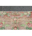 7x11 oversize retro rug, Area rug, Brown Orange Green Living room rug,7'3 X 10'9 Floral Bedroom rug