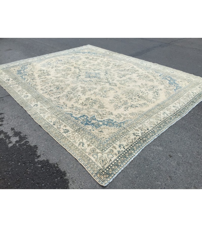 10x13 hand knotted rug, handmade rug, wool rug, 10'1 X 12'9 living room rug