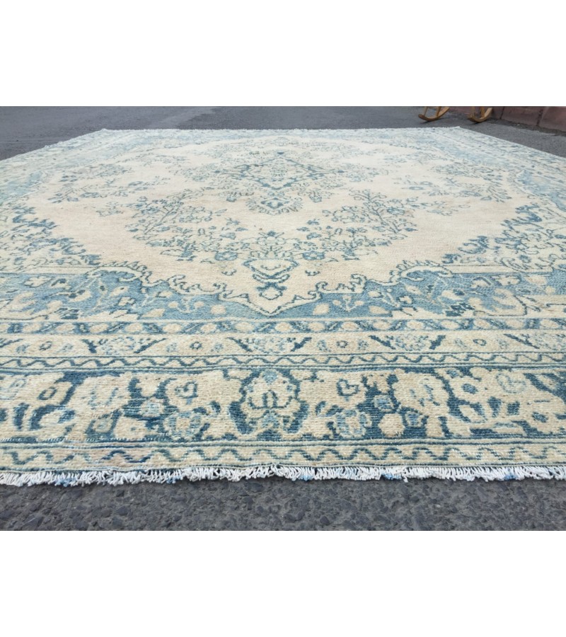 9x12 Persian area rug, handmade rug, bedroom rug, 9' X 11'10 living room rug