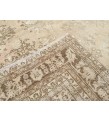 10x13 woven wool rug, beige brown rug, , Vintage Rug, 9'7 X 12'6 faded rug