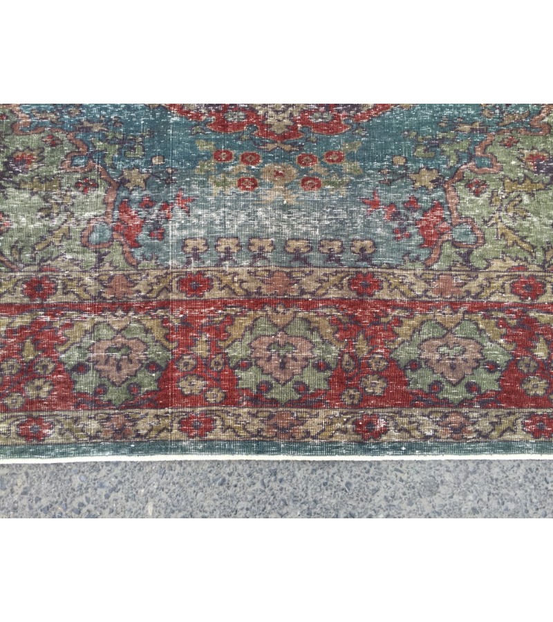 8x12 Vintage Area Rug, Turkish Rug , 7'10 X 11'11 Handmade rug , Rug for living room