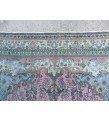 10x13 oversize handmade rug, Vintage Pink Teal Rug , 10' X 13'1 Retro rug , Nomadic rug