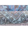 10x13 oversize handmade rug, Vintage Pink Teal Rug , 10' X 13'1 Retro rug , Nomadic rug