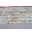 9x14 distressed woven rug, wool area rug, dining room rug, 9'4 X 13'8 Persian Rug