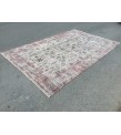 7x11 distressed rug for living room, dining room rug, vintage rug, 6'11 X 10'6 area rug