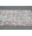 7x11 distressed rug for living room, dining room rug, vintage rug, 6'11 X 10'6 area rug