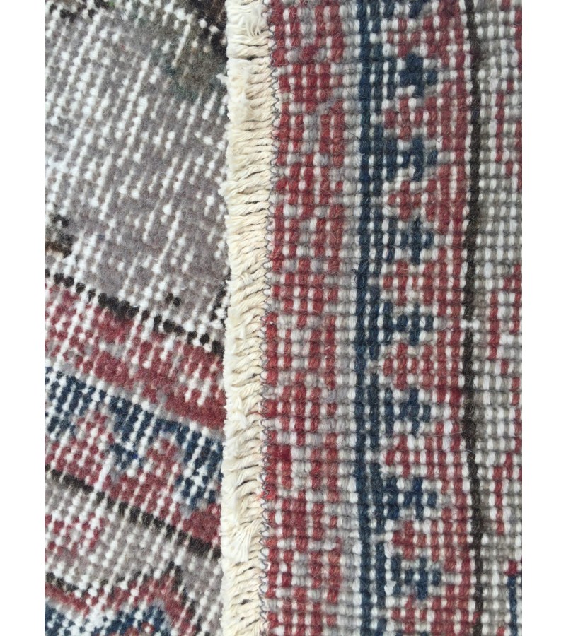 7x11 distressed rug for living room, dining room rug, vintage rug, 6'11 X 10'6 area rug