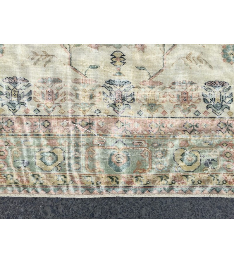 7x11 home decor rug, abstract distressed bedroom rug, 6'7 X 10'7 hand woven rug