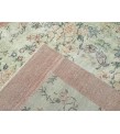 5x8 floral pastel green rug , handmade woven rug, 4'9 X 8'2 Living room rug