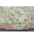 5x8 floral pastel green rug , handmade woven rug, 4'9 X 8'2 Living room rug