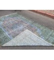 6x10 rainbow distressed rug, hand knotted Turkish rug, rug for living room, 6'2 X 10' area rug
