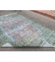 6x10 rainbow distressed rug, hand knotted Turkish rug, rug for living room, 6'2 X 10' area rug