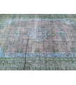 6x10 rainbow distressed rug, hand knotted Turkish rug, rug for living room, 6'2 X 10' area rug