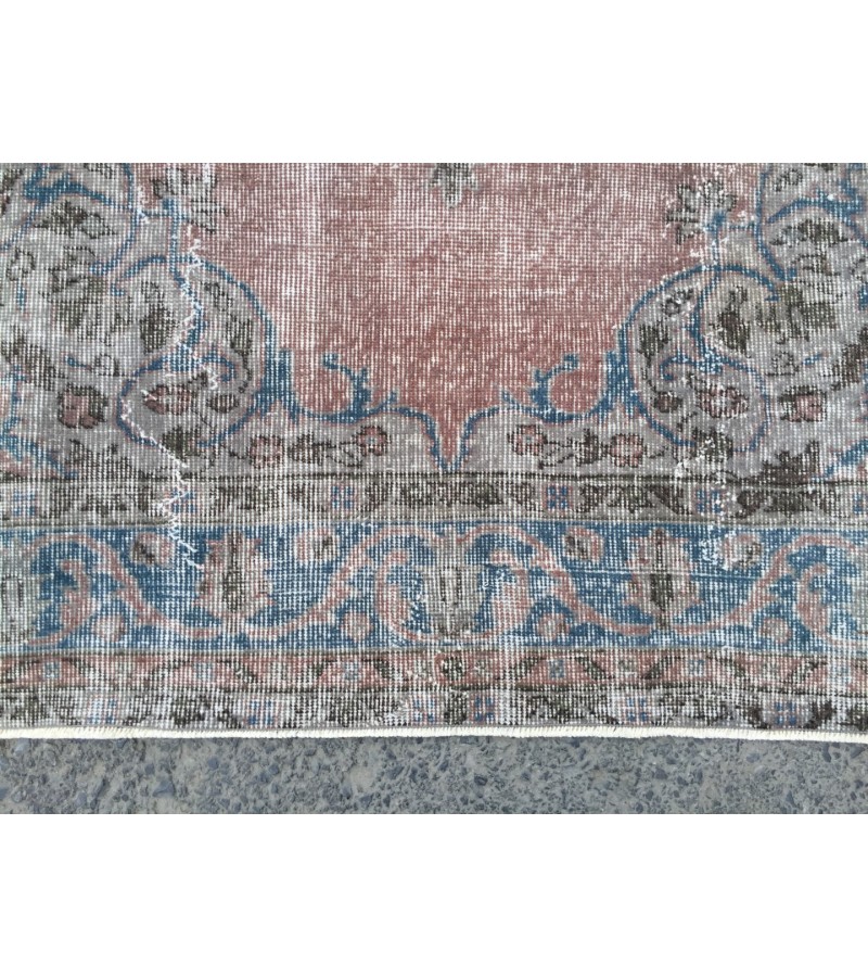 5x8 distressed dining room rug, , oriental rug,4'8 X 8'4 Handmade vintage rug