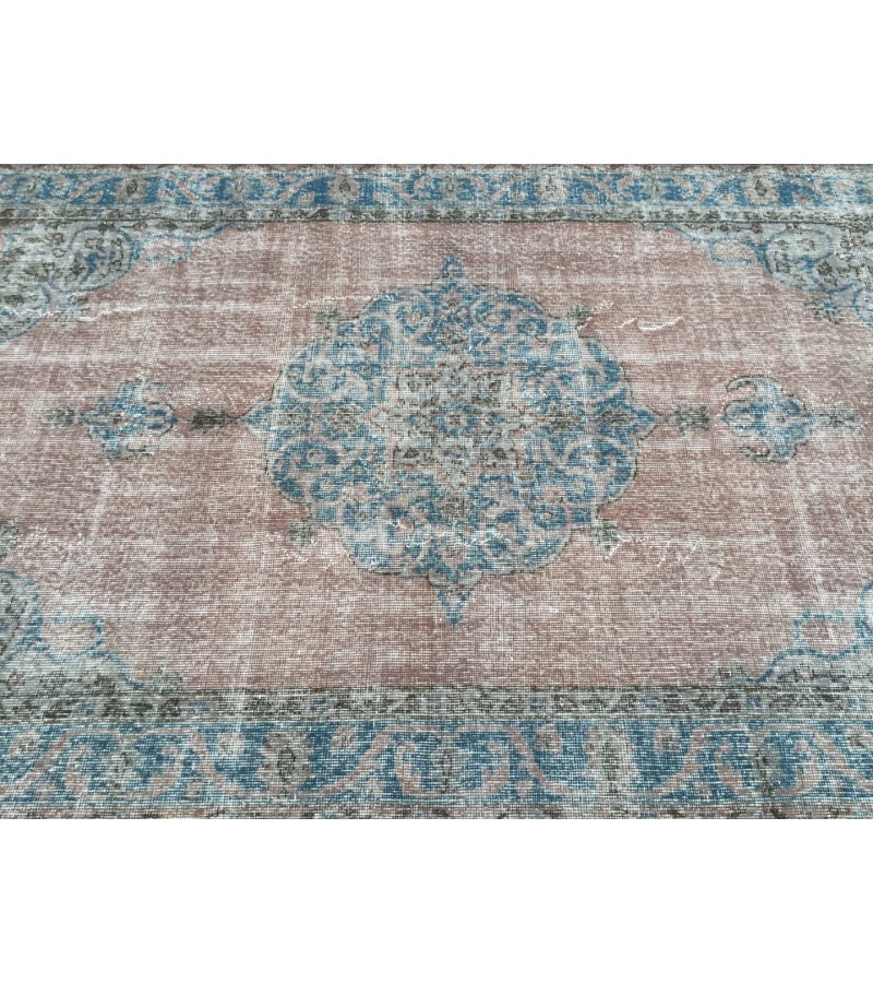 5x8 distressed dining room rug, , oriental rug,4'8 X 8'4 Handmade vintage rug