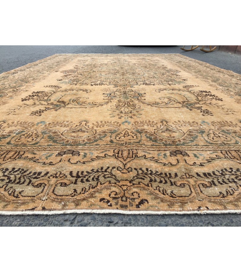 7x12 rug for living room , oversize Turkish rug, 7'3 X 12'2 woven rug