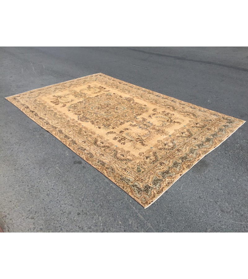 7x12 rug for living room , oversize Turkish rug, 7'3 X 12'2 woven rug