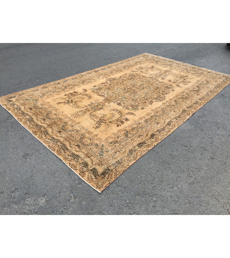 7x12 rug for living room , oversize Turkish rug, 7'3 X 12'2 woven rug