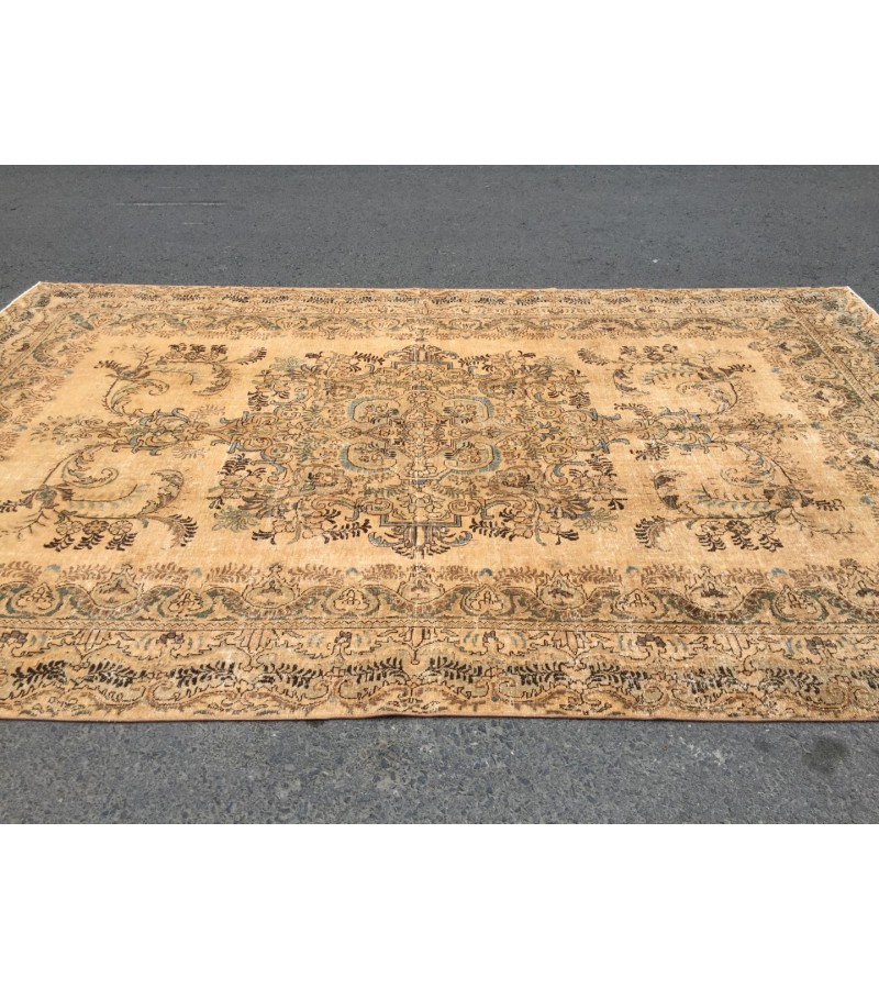 7x12 rug for living room , oversize Turkish rug, 7'3 X 12'2 woven rug