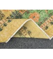 7x11 handmade yellow green rug, , Vintage rug , 7'1 X 10'10 Bedroom Rug , Turkish Rug
