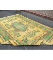 7x11 handmade yellow green rug, , Vintage rug , 7'1 X 10'10 Bedroom Rug , Turkish Rug