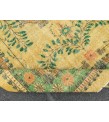 7x11 handmade yellow green rug, , Vintage rug , 7'1 X 10'10 Bedroom Rug , Turkish Rug