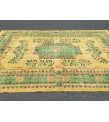 7x11 handmade yellow green rug, , Vintage rug , 7'1 X 10'10 Bedroom Rug , Turkish Rug