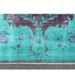 6x10 distressed teal area rug, teal Rug, 6' X 10' Living Room Rug, Oriental rug