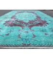 6x10 distressed teal area rug, teal Rug, 6' X 10' Living Room Rug, Oriental rug 