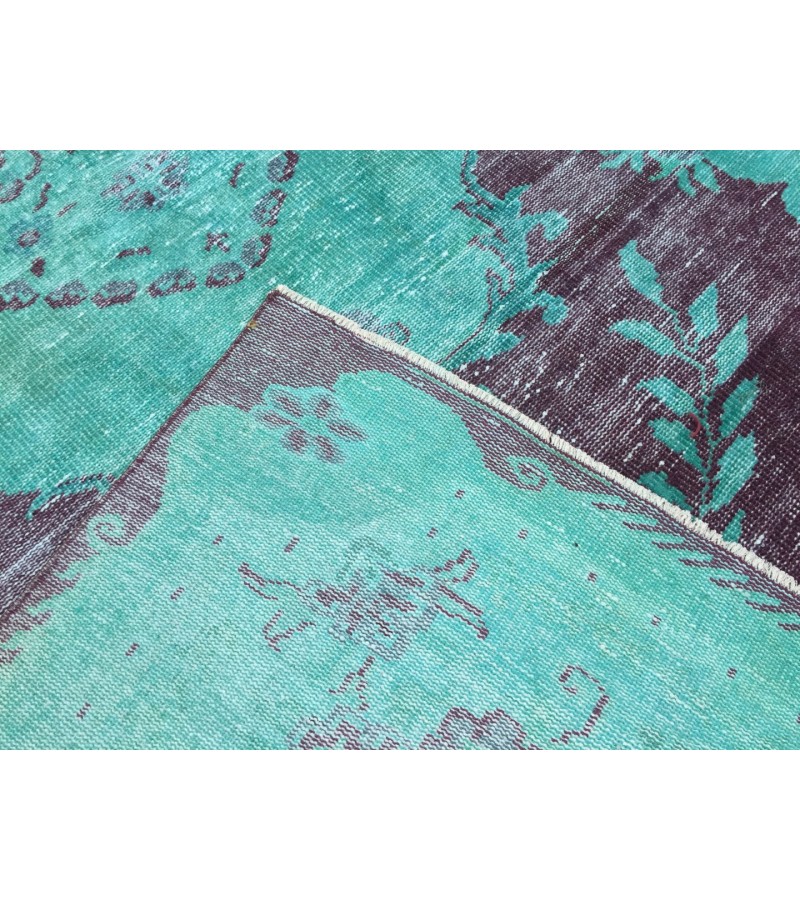 6x10 distressed teal area rug, teal Rug, 6' X 10' Living Room Rug, Oriental rug