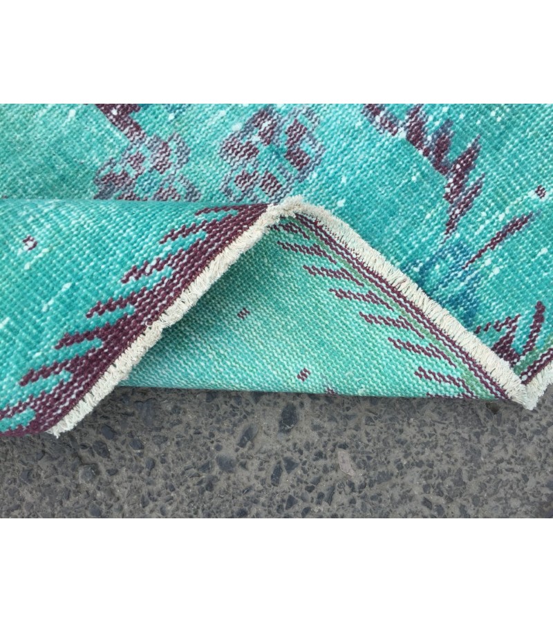 6x10 distressed teal area rug, teal Rug, 6' X 10' Living Room Rug, Oriental rug