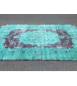 6x10 distressed teal area rug, teal Rug, 6' X 10' Living Room Rug, Oriental rug