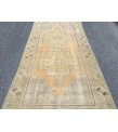 4x8 retro entryway rug, geometric kitchen rug, 3'11 X 8'1 Handmade rug