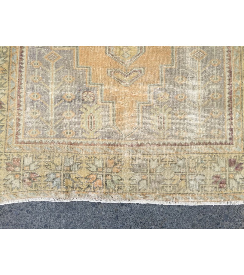 4x8 retro entryway rug, geometric kitchen rug, 3'11 X 8'1 Handmade rug