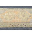 4x8 retro entryway rug, geometric kitchen rug, 3'11 X 8'1 Handmade rug