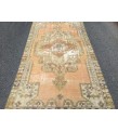 4x8 rustic dining room rug, orange kitchen rug,4'2 X 7'10 Handmade rug