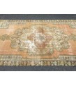 4x8 rustic dining room rug, orange kitchen rug,4'2 X 7'10 Handmade rug