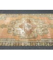4x8 rustic dining room rug, orange kitchen rug,4'2 X 7'10 Handmade rug