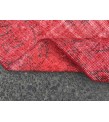 6x9 Red Living room rug, faded woven rug, 5'8 X 9'1 Turkish rug