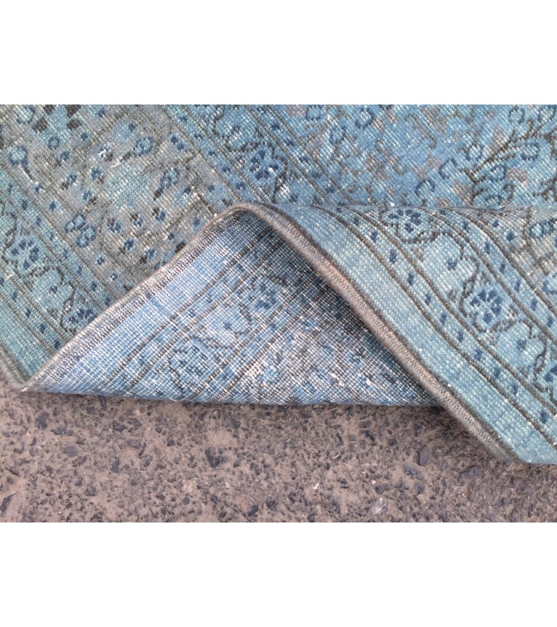 9x13 Pastel Handmade Rug , oversize area rug , 8'9 X 13' living room rug , blue teal rug