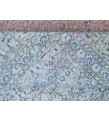 9x13 Pastel Handmade Rug , oversize area rug , 8'9 X 13' living room rug , blue teal rug