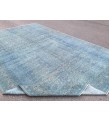 9x13 Pastel Handmade Rug , oversize area rug , 8'9 X 13' living room rug , blue teal rug