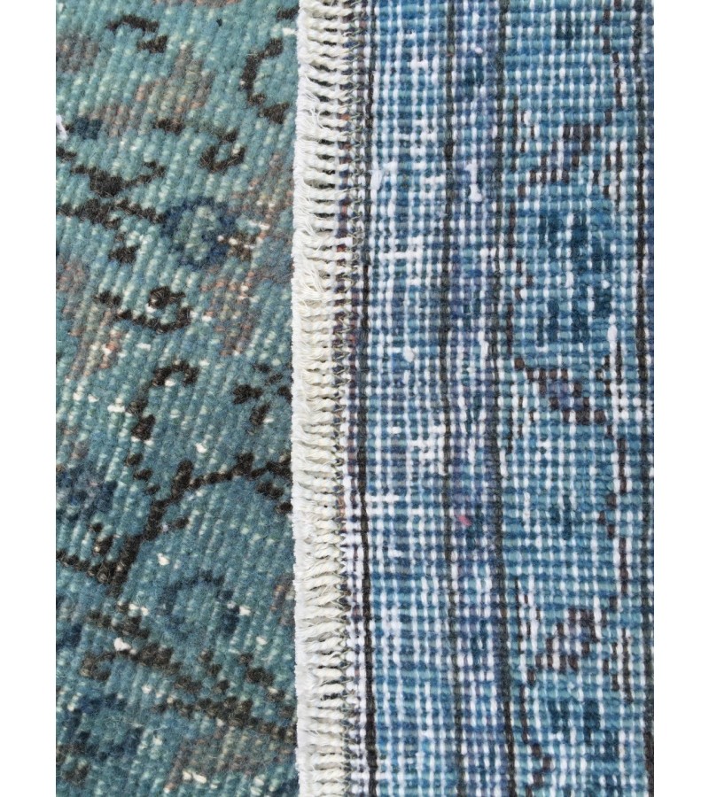 9x13 Pastel Handmade Rug , oversize area rug , 8'9 X 13' living room rug , blue teal rug